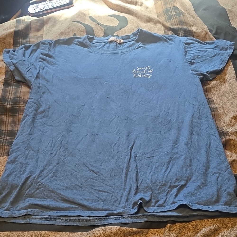 Simply Southern Blue Womenss Crew Neck T-Shirt Great Condition Size Small